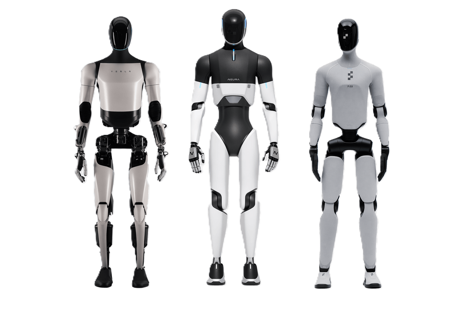 Humanoid robots brought to life by ROBOTIC4U AI